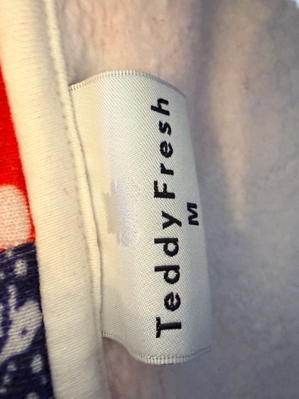 Teddy Fresh Multicolor Patchwork Polka Dot & Floral Hoodie - Picture 4 of 4